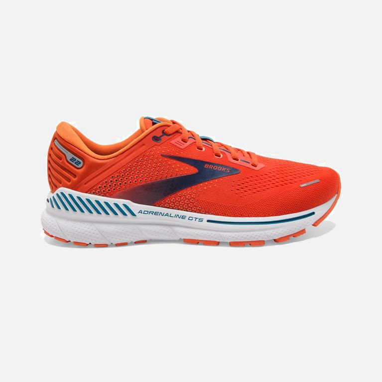 Brooks Adrenaline Gts 22 Mens Supportive Road Running Shoes Ireland Pumpkin/Flame/Titan (STQG-64217)